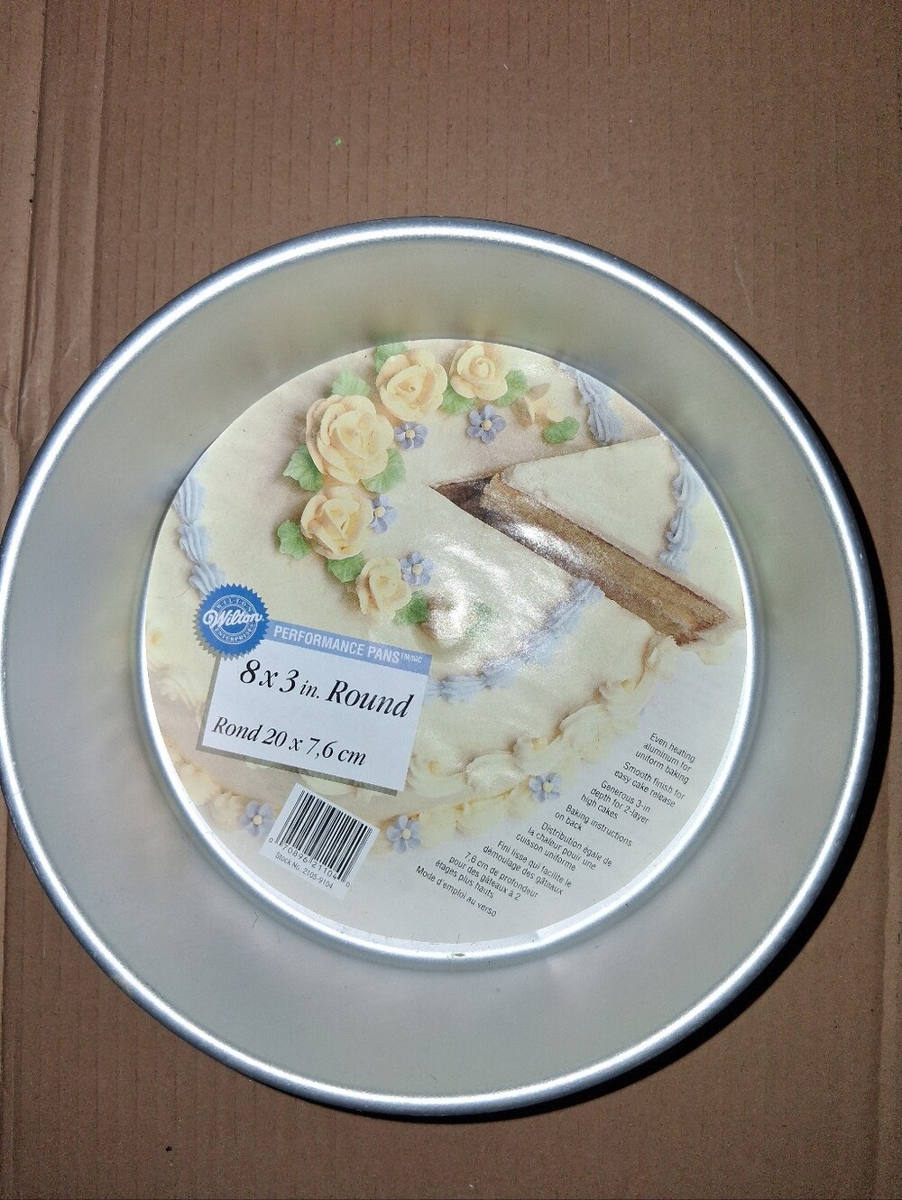 Wilton Silver Round Cake Pan 8x 3in